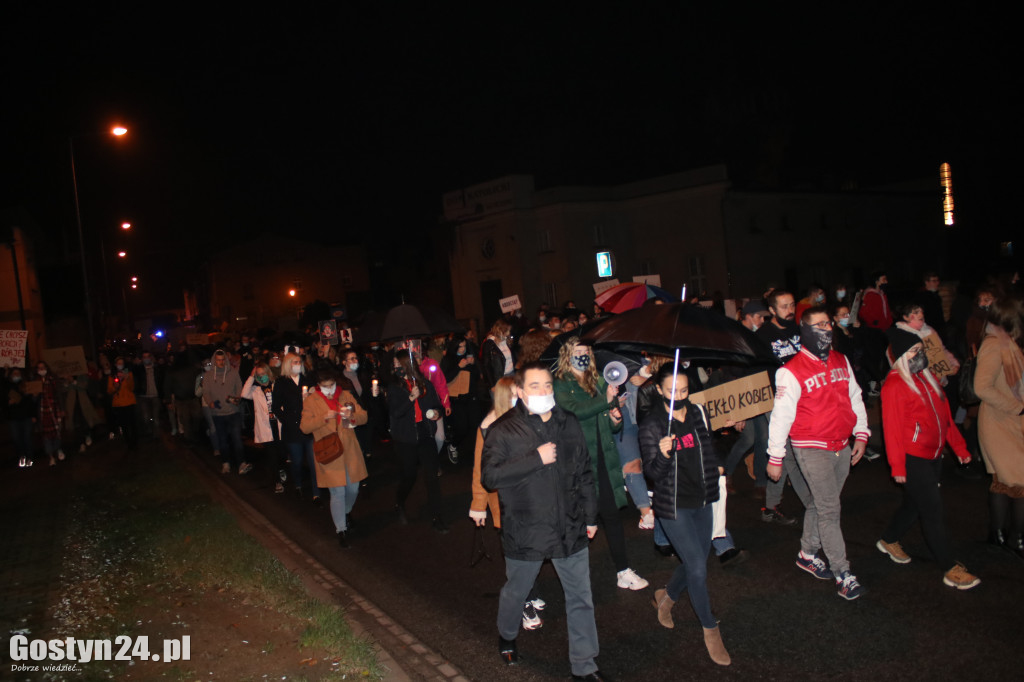 Protest kobiet na ulicach Gostynia