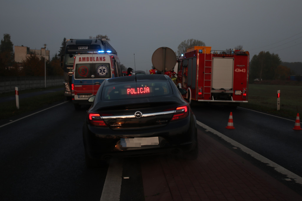 Wypadek na krajowej 