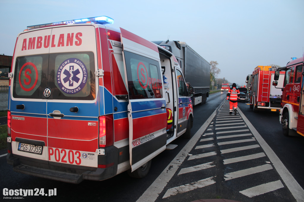 Wypadek na krajowej 