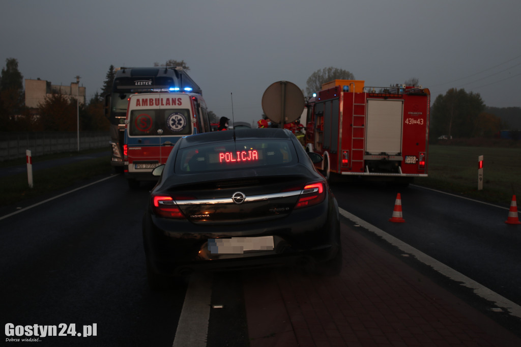 Wypadek na krajowej 
