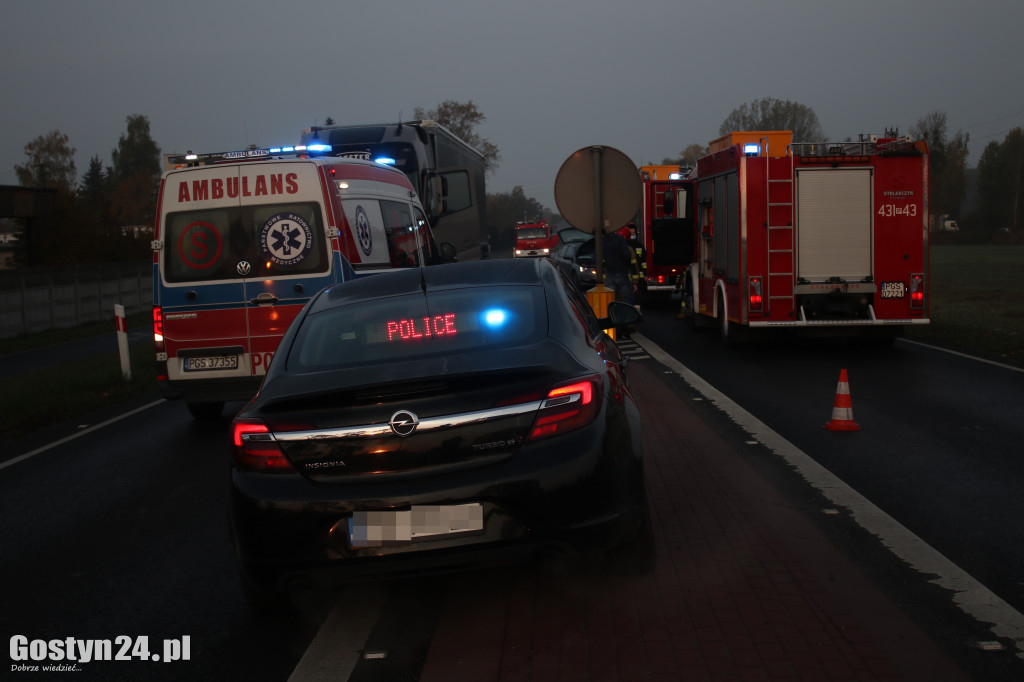 Wypadek na krajowej 