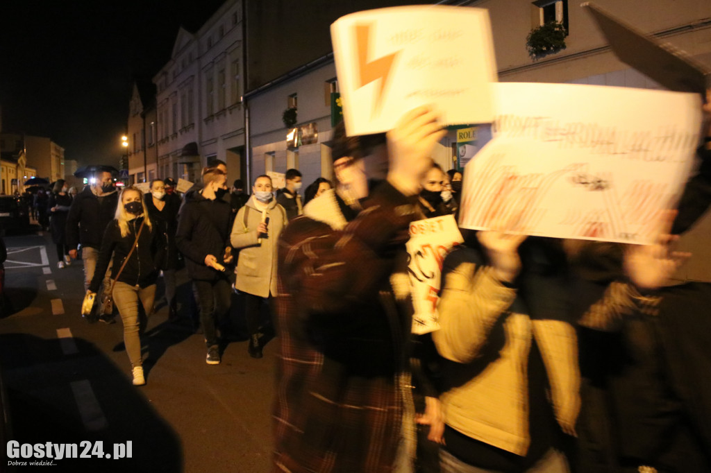 Kolejny protest kobiet na ulicach Gostynia