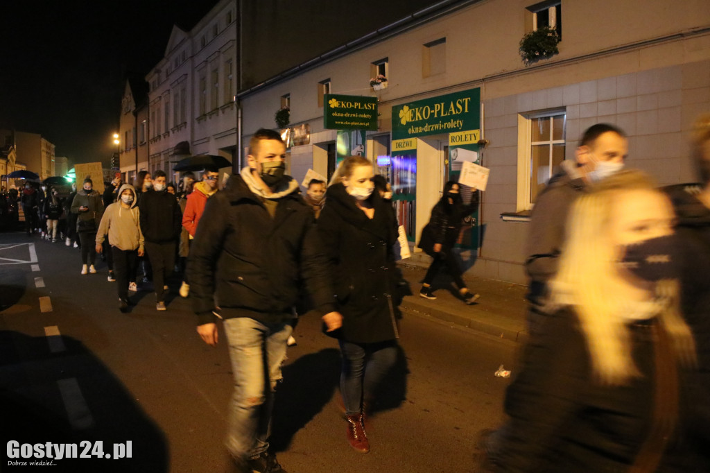 Kolejny protest kobiet na ulicach Gostynia