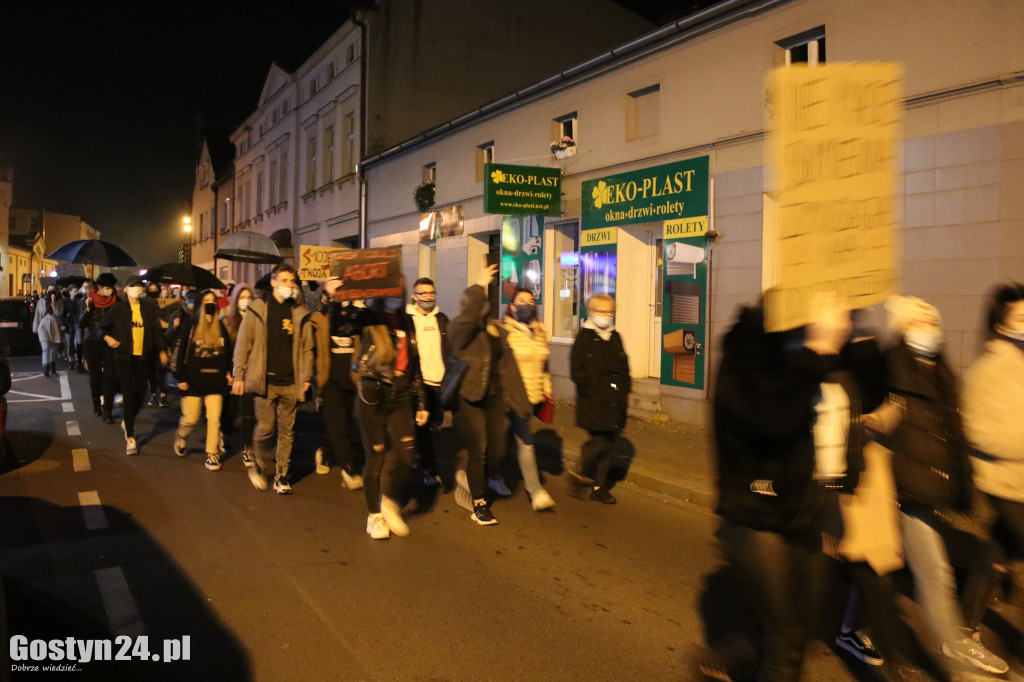 Kolejny protest kobiet na ulicach Gostynia