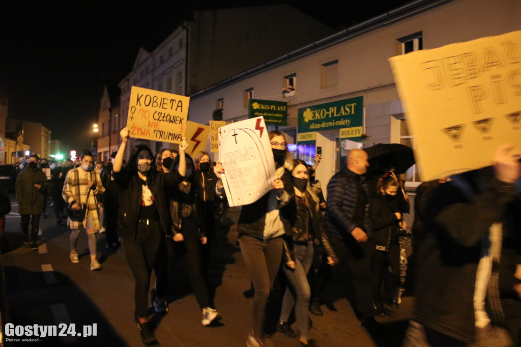 Kolejny protest kobiet na ulicach Gostynia