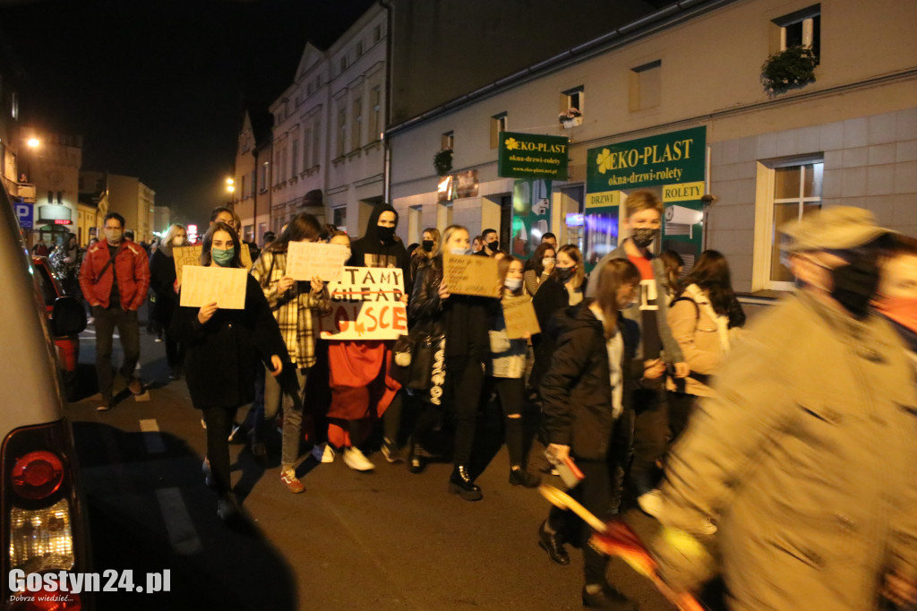 Kolejny protest kobiet na ulicach Gostynia