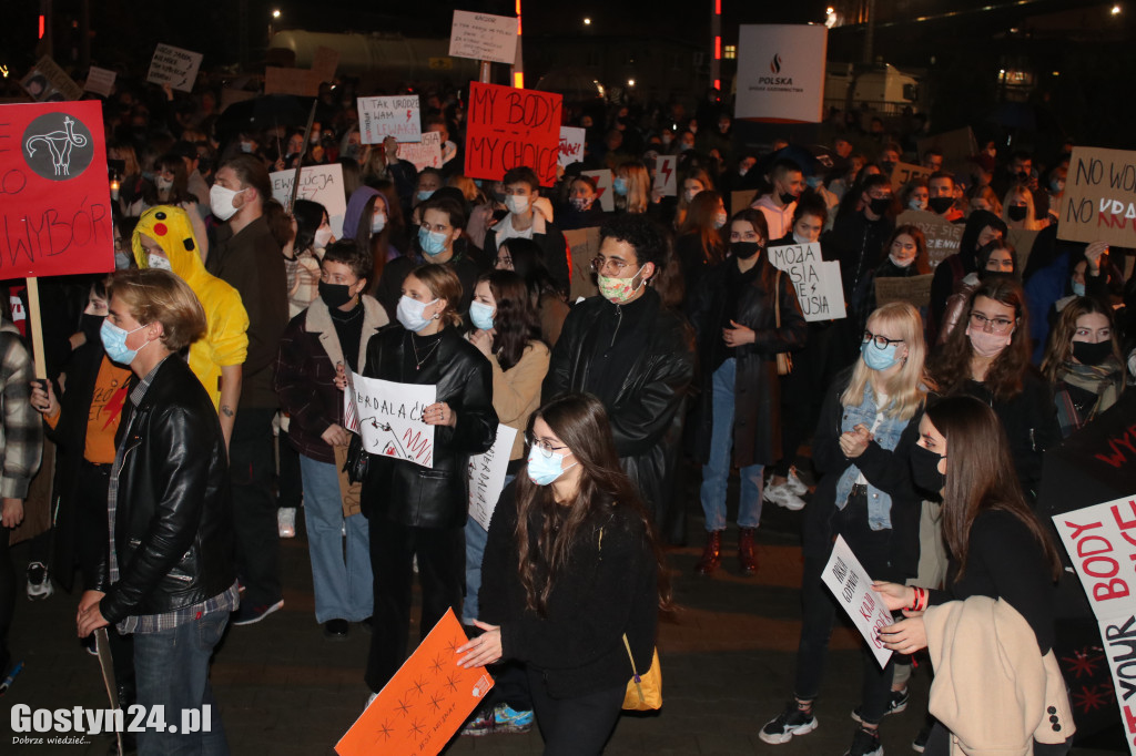 Kolejny protest kobiet na ulicach Gostynia