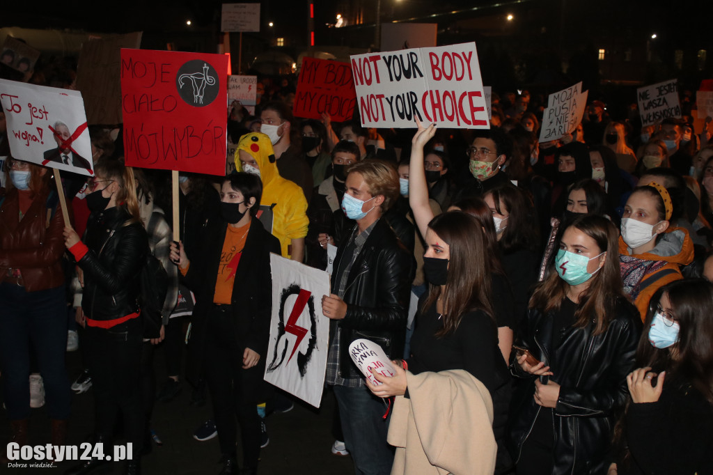 Kolejny protest kobiet na ulicach Gostynia