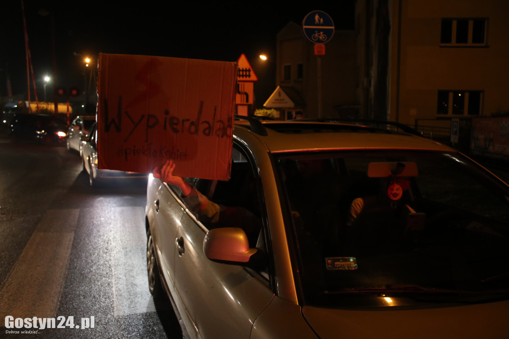 Protest samochodowy ulicami Gostynia