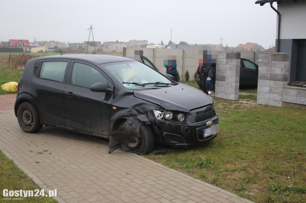 Zderzenie dwóch aut osobowych w Borku Wlkp
