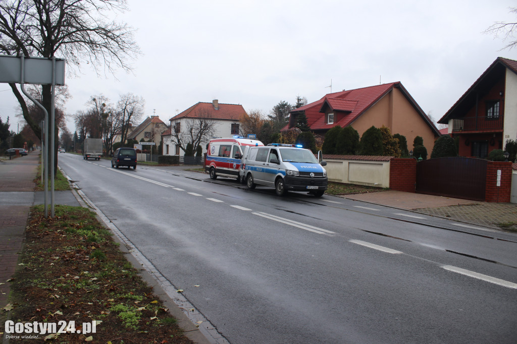Działania ZRM i policji na ul. Wrocławskiej w Gostyniu