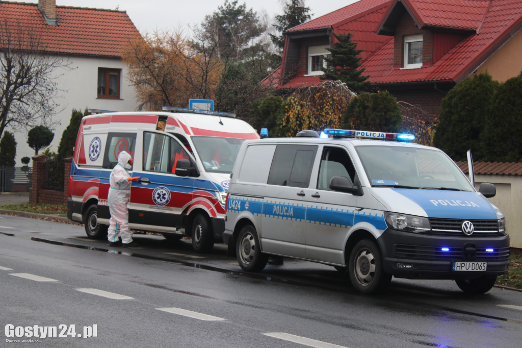Działania ZRM i policji na ul. Wrocławskiej w Gostyniu