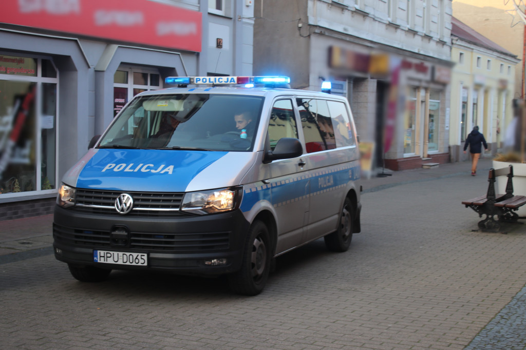 Deptak zamknięty przez straż pożarną i policję
