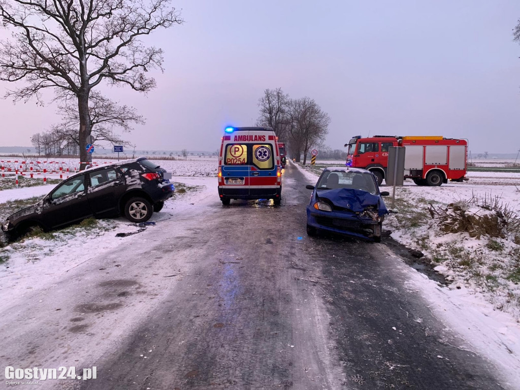 Zdarzenia drogowe pod Pępowem i Poniecem