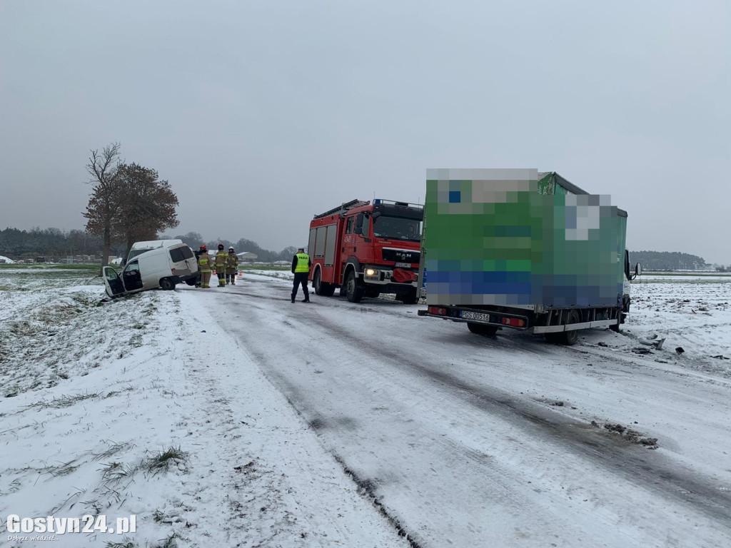 Zdarzenia drogowe pod Pępowem i Poniecem