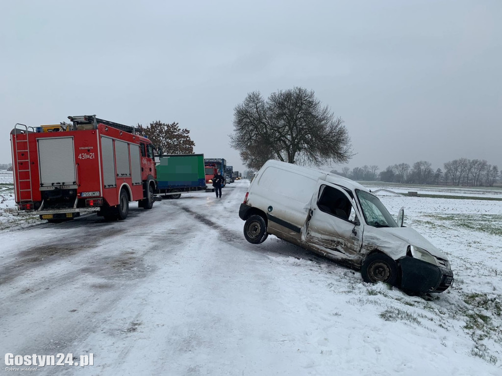 Zdarzenia drogowe pod Pępowem i Poniecem