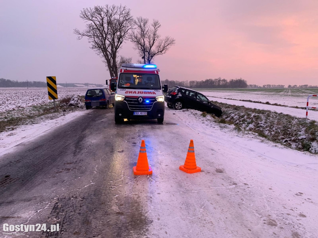 Zdarzenia drogowe pod Pępowem i Poniecem