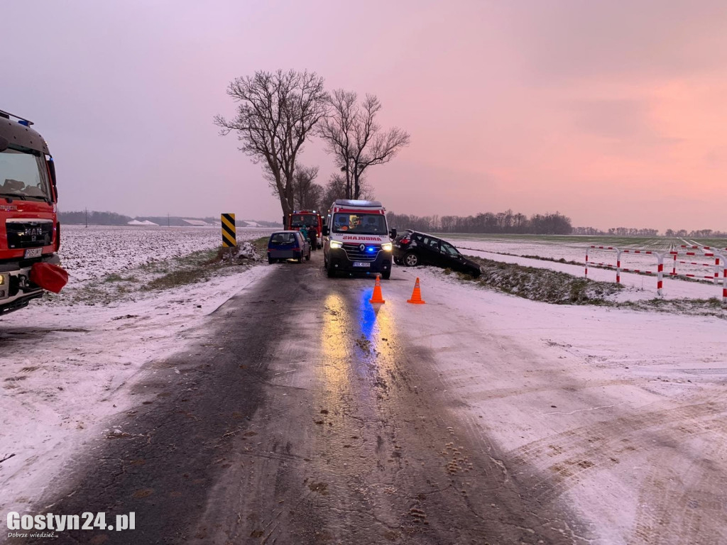 Zdarzenia drogowe pod Pępowem i Poniecem