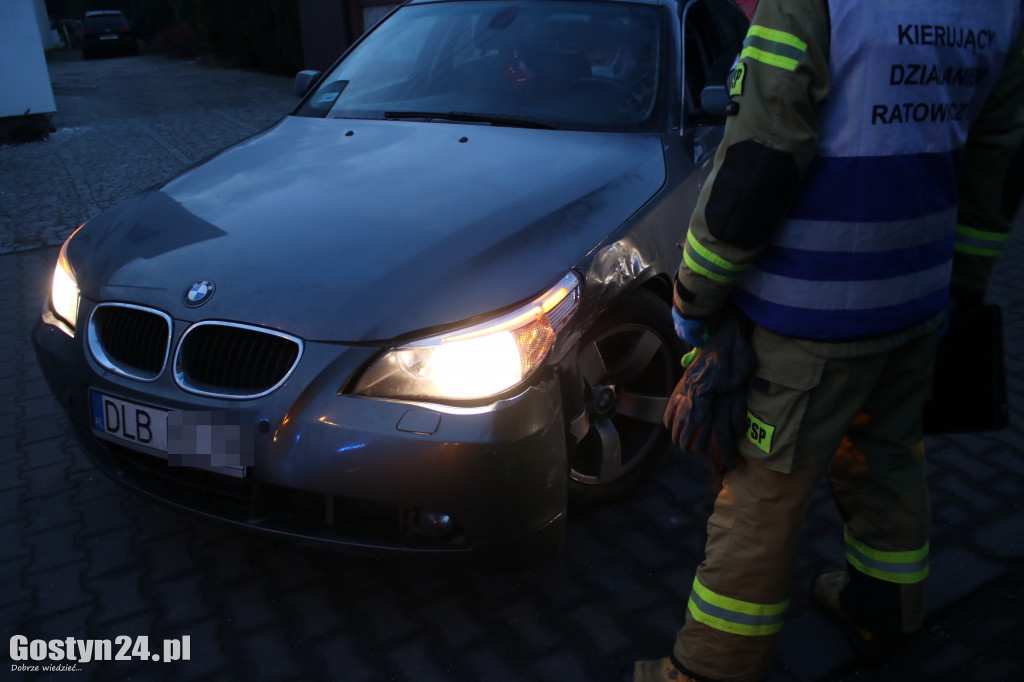 Zderzenie BMW z cysterną w Gostyniu