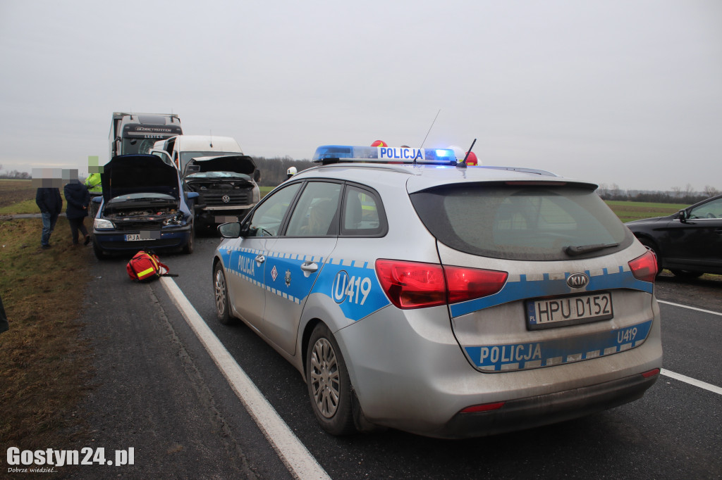 Zderzenie czterech pojazdów na K12