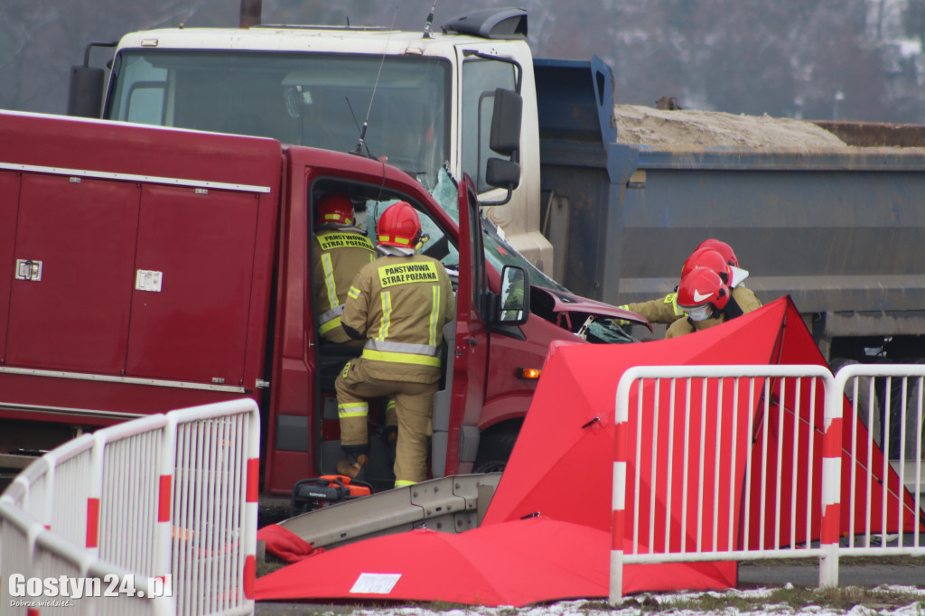 Wypadek na trasie Gostyń - Grabonóg