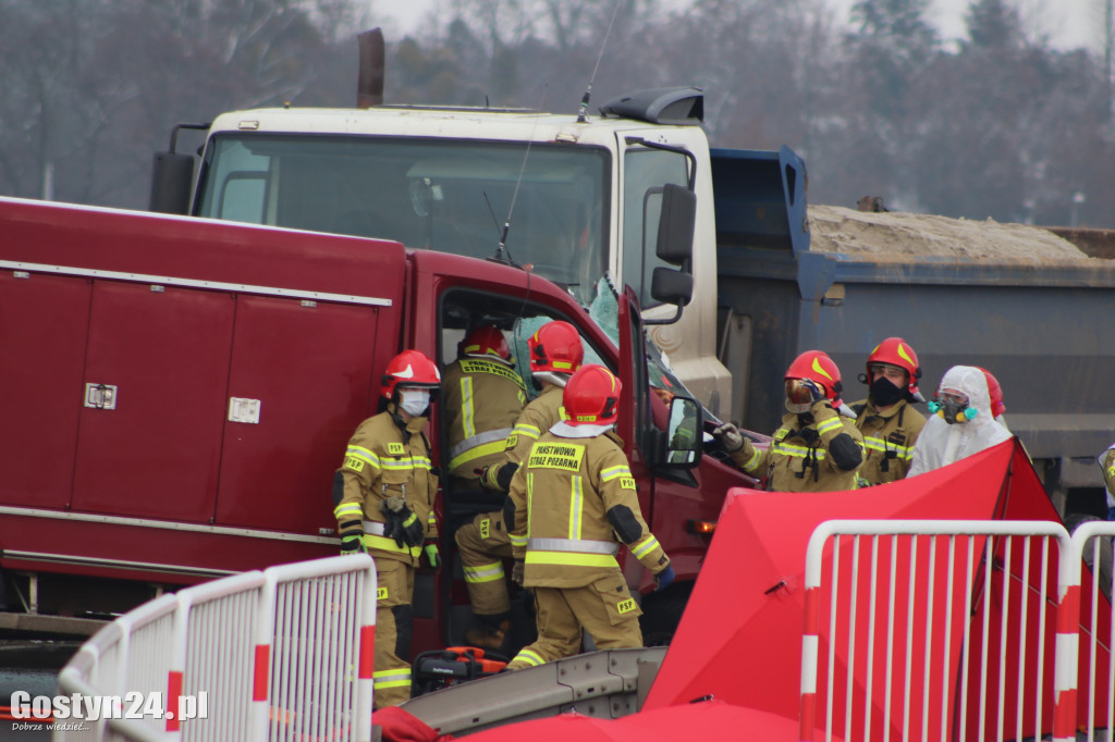 Wypadek na trasie Gostyń - Grabonóg