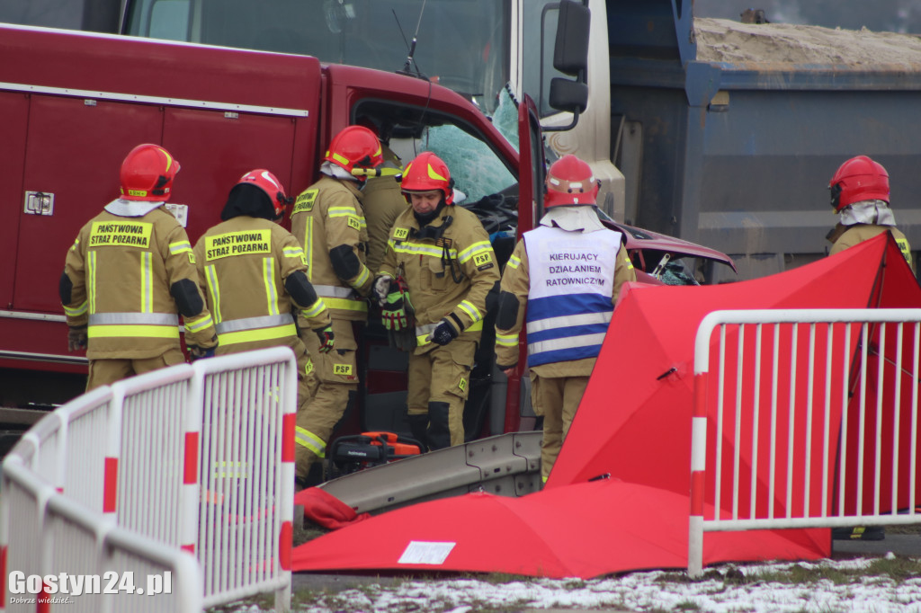 Wypadek na trasie Gostyń - Grabonóg