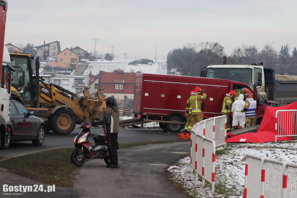 Wypadek na trasie Gostyń - Grabonóg