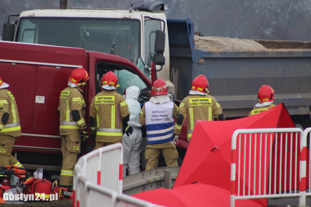 Wypadek na trasie Gostyń - Grabonóg