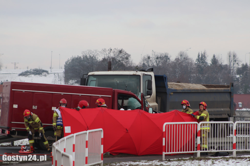 Wypadek na trasie Gostyń - Grabonóg