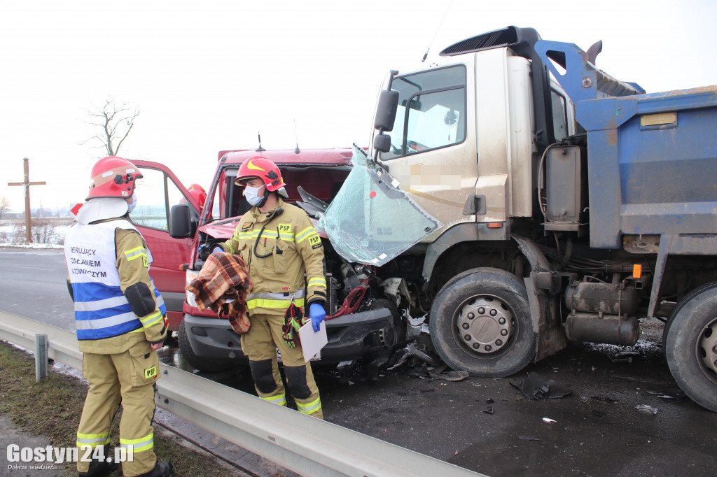 Wypadek na trasie Gostyń - Grabonóg