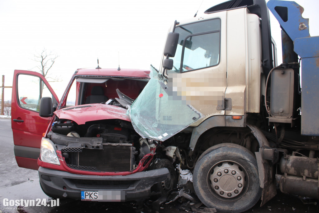 Wypadek na trasie Gostyń - Grabonóg