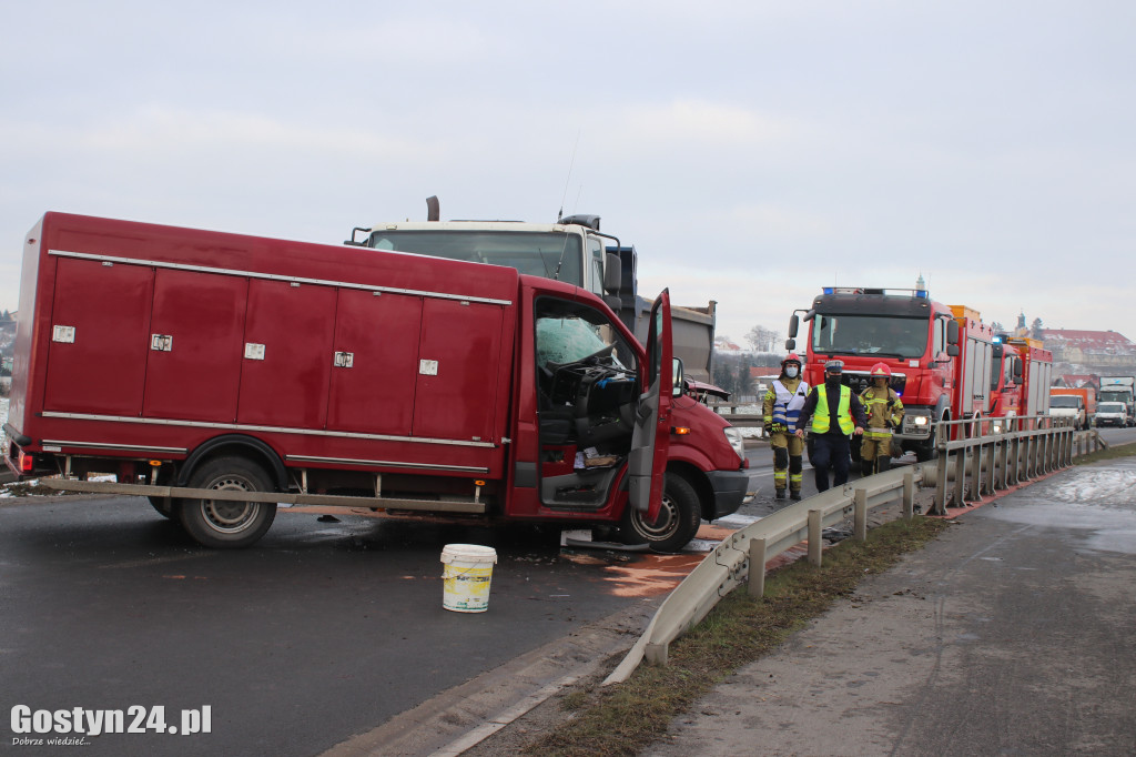 Wypadek na trasie Gostyń - Grabonóg