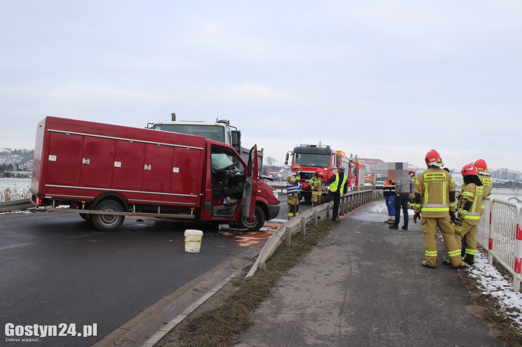Wypadek na trasie Gostyń - Grabonóg