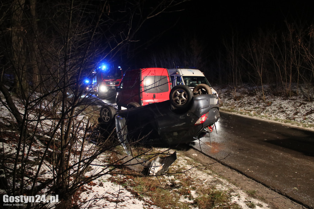 Wypadek na trasie Poniec-Pawłowice
