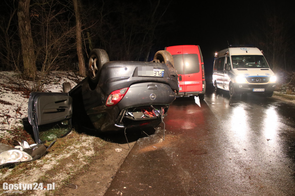 Wypadek na trasie Poniec-Pawłowice
