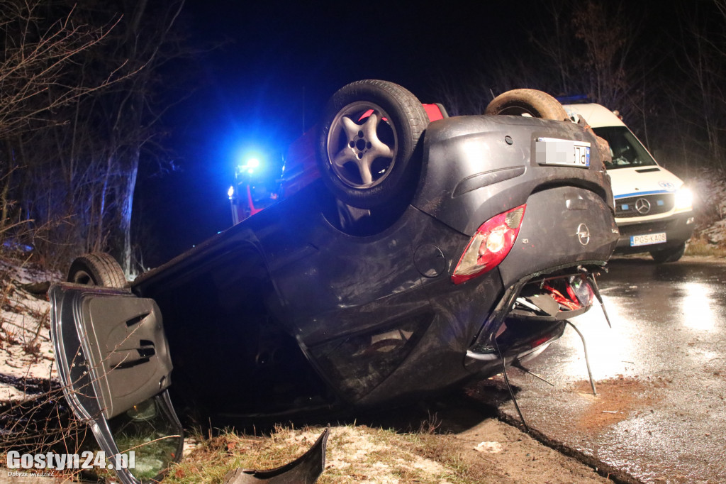Wypadek na trasie Poniec-Pawłowice