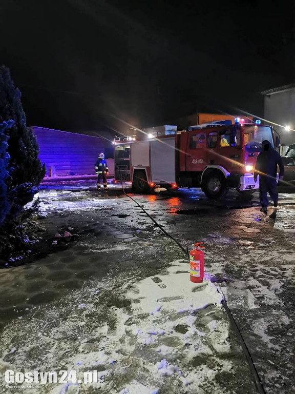Pożar auta osobowego w Czeluścinku