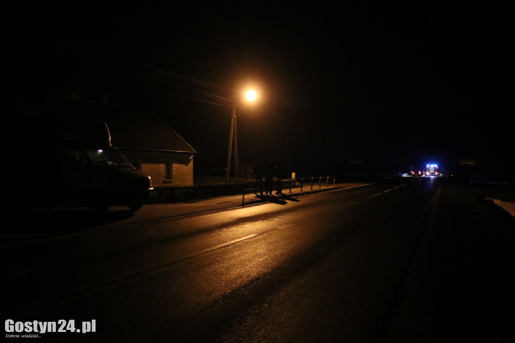 Wypadek samochodów dostawczych między Gostyniem a Krobią