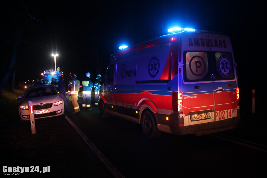 Zderzenie na trasie Koszkowo - Dolsk