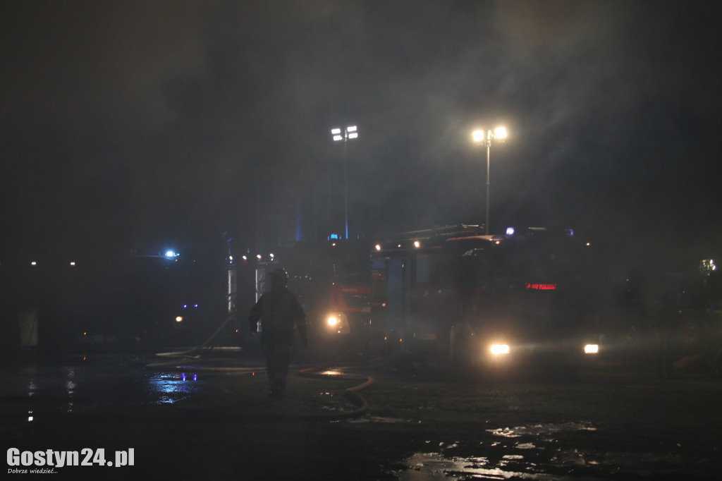 Pożar budynku gospodarczego w Rokosowie