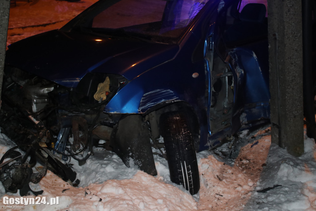 Kolizja Citroena C2 w Ziółkowie