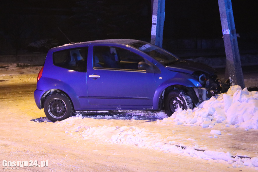 Kolizja Citroena C2 w Ziółkowie