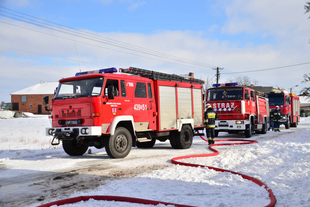 Pożar w budynku gospodarczym w Wycisłowie