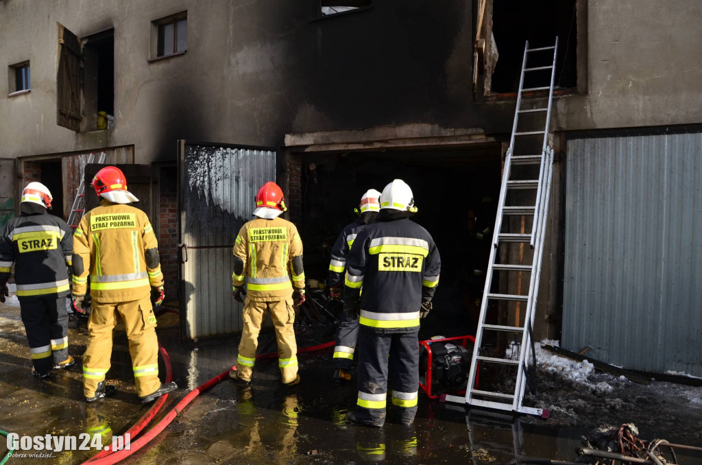 Pożar w budynku gospodarczym w Wycisłowie