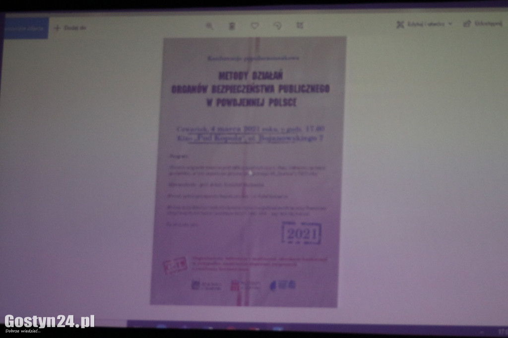 Konferencja popularnonaukowa w gostyńskim kinie