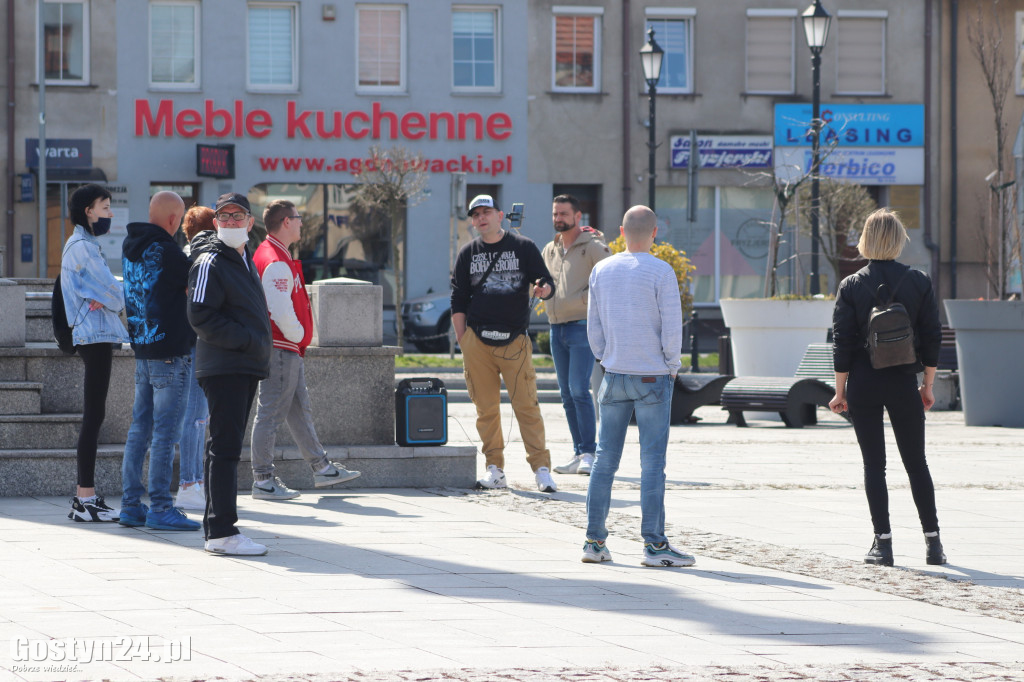 Protest przeciwko obostrzeniom w Gostyniu