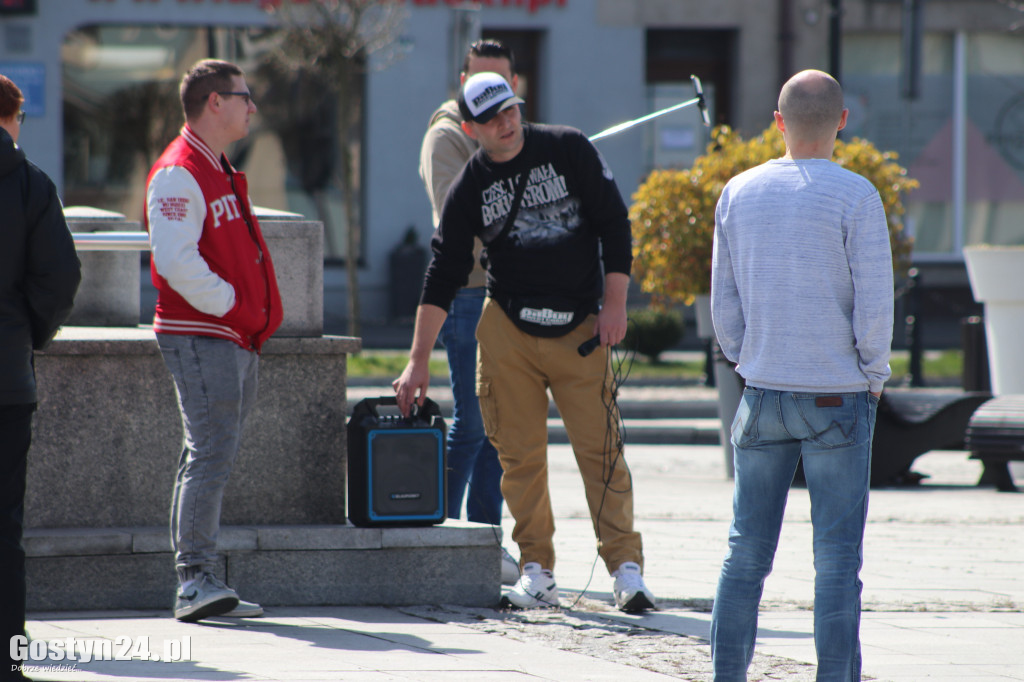 Protest przeciwko obostrzeniom w Gostyniu