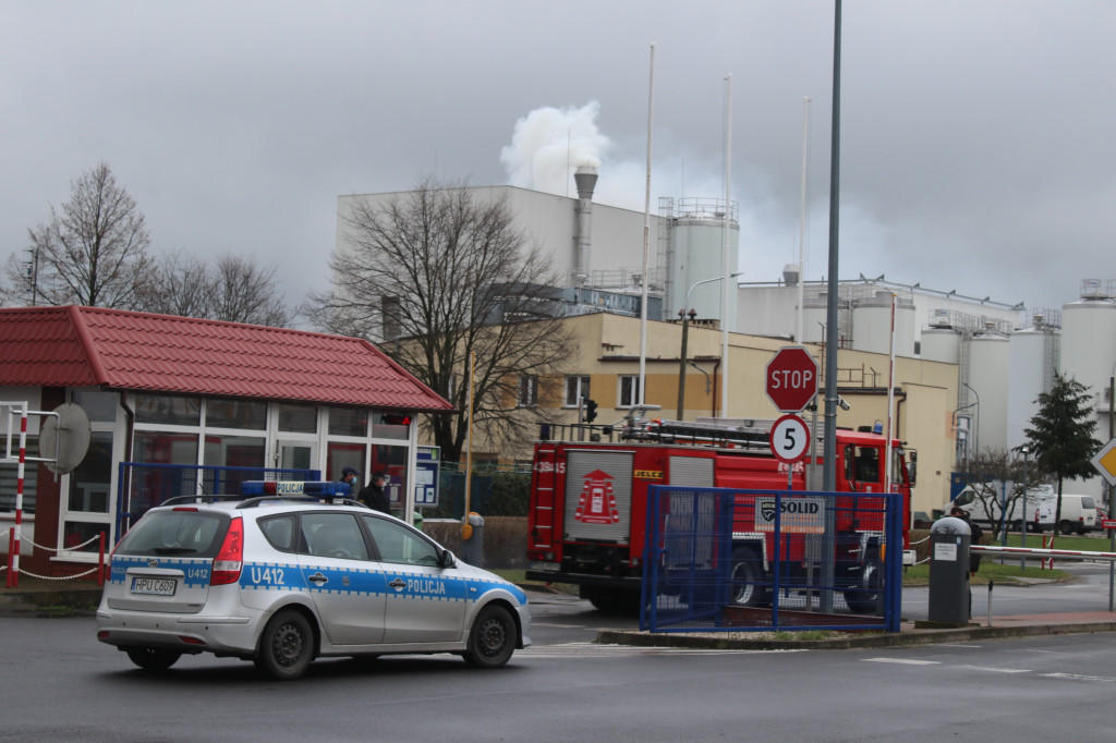 Pożar w Spółdzielni Mleczarskiej w Gostyniu