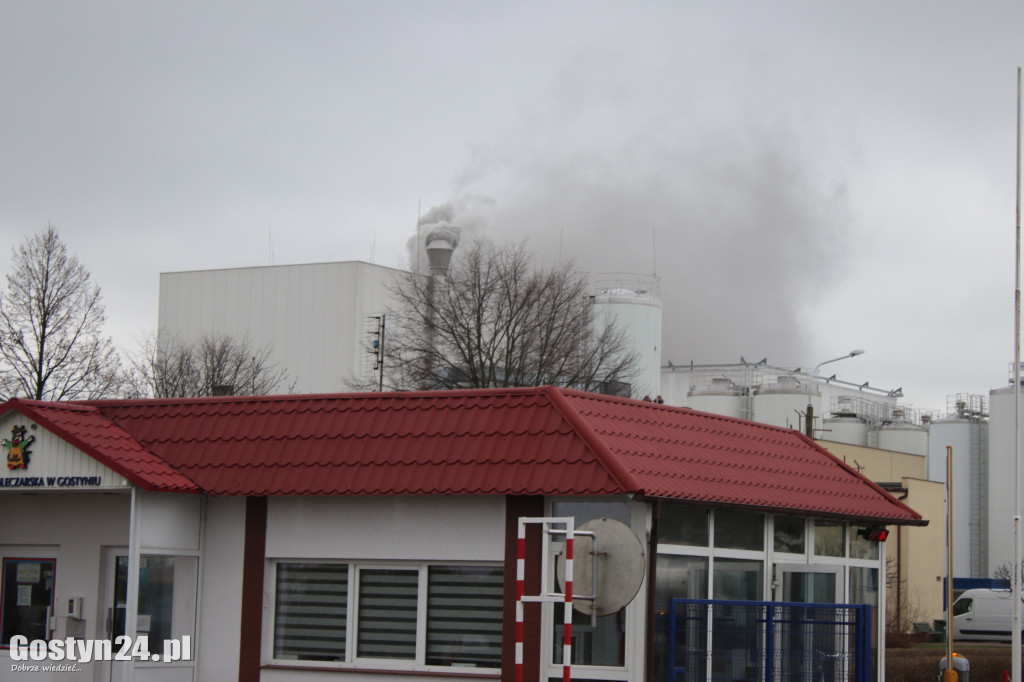 Pożar w Spółdzielni Mleczarskiej w Gostyniu